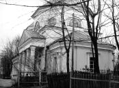 Церковь Казанская. Кон. XVIII в. Общий вид. Фото Михайлова С.П. 1975 г.  г.Великие Луки.