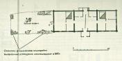 Усадьба Чириковых. XIX в. План. Обмер 1972 г.  д.Наумово. Куньинский р-он.