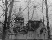 Церковь Никольская. 1930 г. Общий вид. Фото 1992 г.  г.Пыталово.