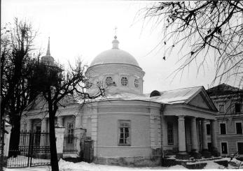 Церковь Успения с Полонища. 1810 г. Общий вид с северо-востока. Фото 1992 г.  г.Псков, ул.Георгиевская, 3.
