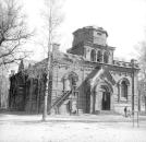 Церковь Александра Невского. 1908 г. Вид с запада. Фото 1991 г.  г.Псков, ул. Мирная, д.1.