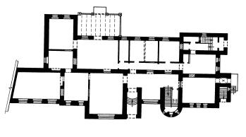 Фабрика канатная Г.Ю.Мейера. Около 1901 г. План 1-го этажа.  г.Псков, ул.Л.Поземского, д.22