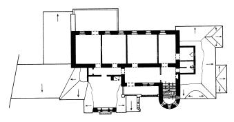 Фабрика канатная Г.Ю.Мейера. Около 1901 г. План 2-го этажа.  г.Псков, ул.Л.Поземского, д.22