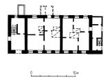 г.Псков, ул.Кузнецкая, д.39  Дом жилой (полукаменный). Кон.XIX в.  План 1-го этажа.