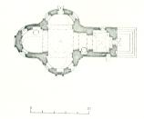 План церкви.  Обмер Скобельцыных Е.И. и Б.С.