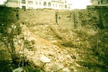 Флигель дома Герасимова В.П.  кон.XIX - нач.XX в.  Вид на руины флигеля с юга.