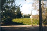 г.Псков, ул.Свердлова.  Вид на вал Михайловского бастиона с юго-запада с ул.Кузнецкой.
