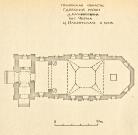 Псковская обл., Гдовский р-он. д.Калихновщина.  Церковь Ильинская. XIX в.  План.