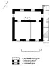 г.Псков, пер. Конный, 7-а  Дом жилой Бабининых. 2 пол.XIX в.  План 1-го этажа.