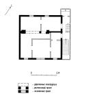 г.Псков, пер. Конный, 7-а  Дом жилой Бабининых. 2 пол.XIX в.  План 2-го этажа.